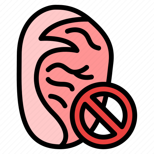 No, meat, prohibit, healthy, vegan icon - Download on Iconfinder