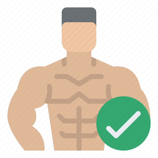 Body, healthy, check, mark, muscle, buiding icon - Download on Iconfinder