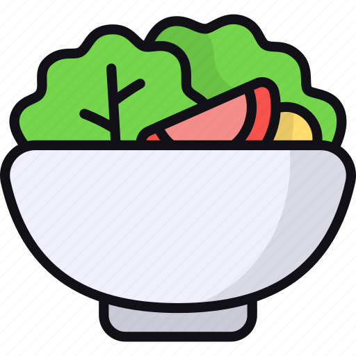 Salad, vegetables, vegan food, diet, vegetarian, healthy food icon - Download on Iconfinder