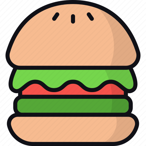 Vegan burger, vegan food, vegetarian, meal, fast food icon - Download on Iconfinder
