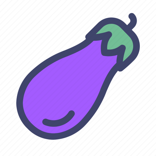 Fruit, vegetable, organic, eggplant icon - Download on Iconfinder