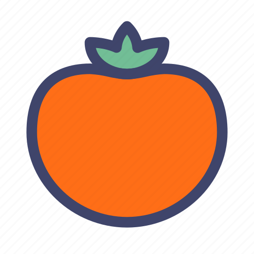 Fruit, vegetable, organic, persimmon icon - Download on Iconfinder