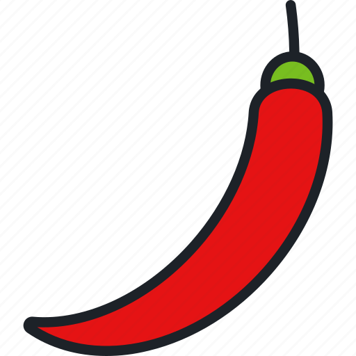 Chili, pepper, food, vegetable, spicy, chili pepper, hot chili icon - Download on Iconfinder