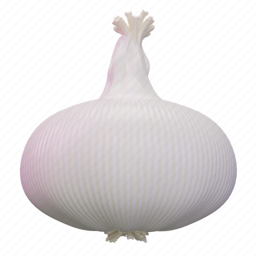 Garlic, food, fresh, vegetable, vegetarian, healthy 3D illustration - Download on Iconfinder
