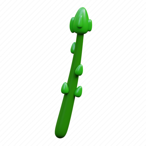 Asparagus, vegetable, vitamin, grocery, healthy 3D illustration - Download on Iconfinder