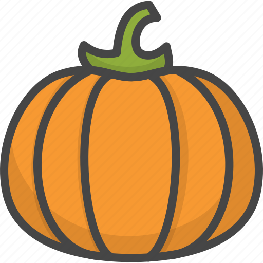 Filled, food, outline, pumpkin, vegetable, vegetables icon - Download on Iconfinder