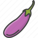 eggplant, filled, food, outline, vegetable, vegetables
