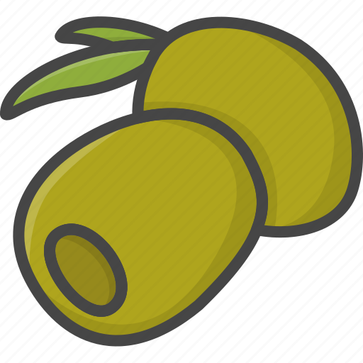 Filled, food, oil, olive, outline, vegetable, vegetables icon - Download on Iconfinder