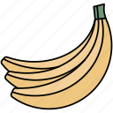 banana, fruit, healthy, sweet