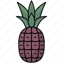 pineapple, fruit, tropical, summer