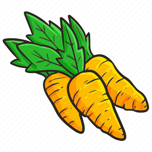 Carrots, vegetable, agriculture, farm, vegetarian icon - Download on Iconfinder
