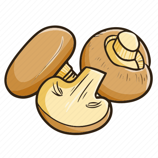 Mushroom, vegetable, food, cooking, vegetarian, kitchen icon - Download on Iconfinder