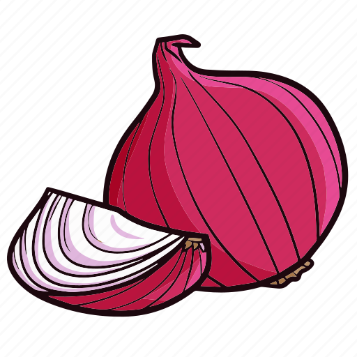 Onion, food, vegetable, red, kitchen icon - Download on Iconfinder