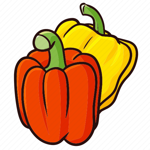 Paprika, pepper, vegetable, organic, fresh, food icon - Download on Iconfinder