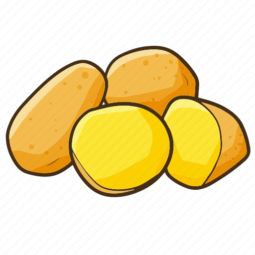 Potatoes, vegetable, food, cooking, kitchen, vegetarian icon - Download on Iconfinder