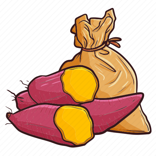 Sweet potatoes, vegetarian, food, kitchen, cooking icon - Download on Iconfinder