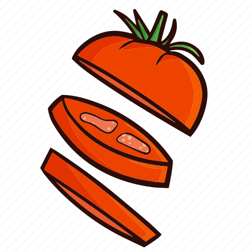 Tomato, cutted, vegetable, food, cooking, vegetarian icon - Download on Iconfinder