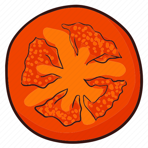 Tomato, sliced, food, cooking, vegetable, kitchen icon - Download on Iconfinder