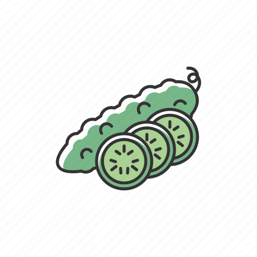 Cucumber, grocery, nutrition, product, salad, slice, vegetable icon - Download on Iconfinder