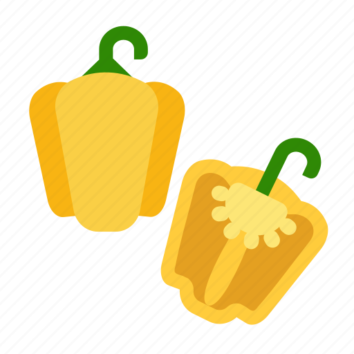 Bell pepper, capsicum, pepper, sweet, vegetable, vegetables, spicy icon - Download on Iconfinder