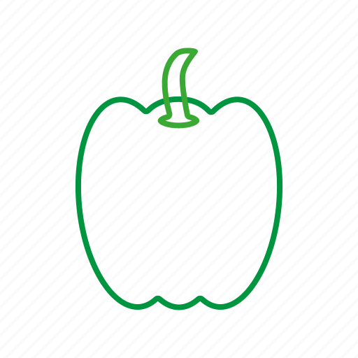 Bellpepper, coloredbeans, cook, food, green, kitchen, vegetable icon - Download on Iconfinder