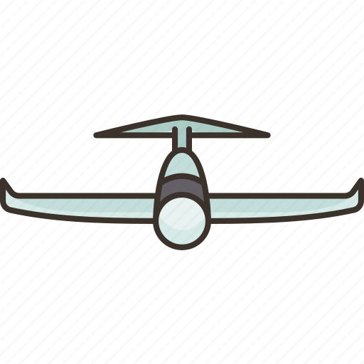 Glider, plane, aircraft, aeronautic, technology icon - Download on Iconfinder