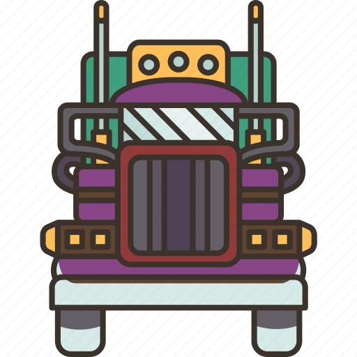 Trailer, truck, lorry, cargo, freight icon - Download on Iconfinder