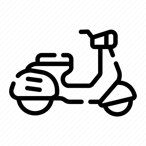 Vespa, scooter, motorbike, vehicle, transport, shipping, delivery icon - Download on Iconfinder