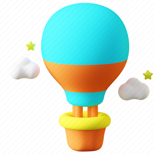 Hot, air, balloon, box, vacation, logistics, trip icon - Download on Iconfinder