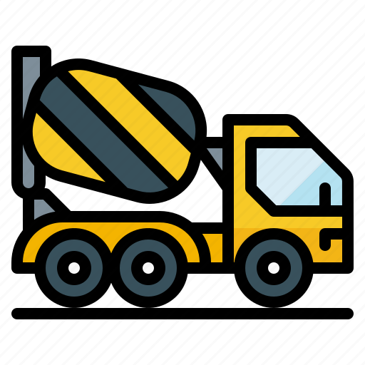 Concrete, construction, mixer, truck, vehicle icon - Download on Iconfinder
