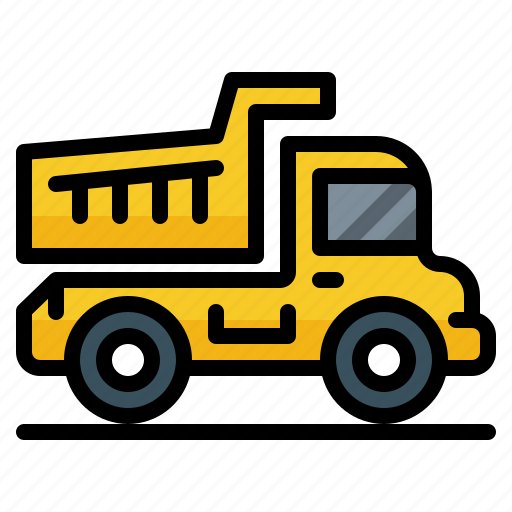 Construcktion, dump, transportation, truck, vehicle icon - Download on Iconfinder