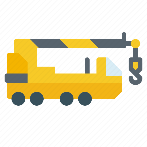 Construction, crane, lifting, truck, vehicle icon - Download on Iconfinder