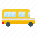 bus, coach, omnibus, school, transport, transportation