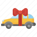 car, gift, box, shipping, delivery, commerce, shopping