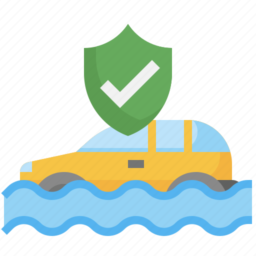 Flood, insurance, coverage, automobile, natural, disaster icon - Download on Iconfinder