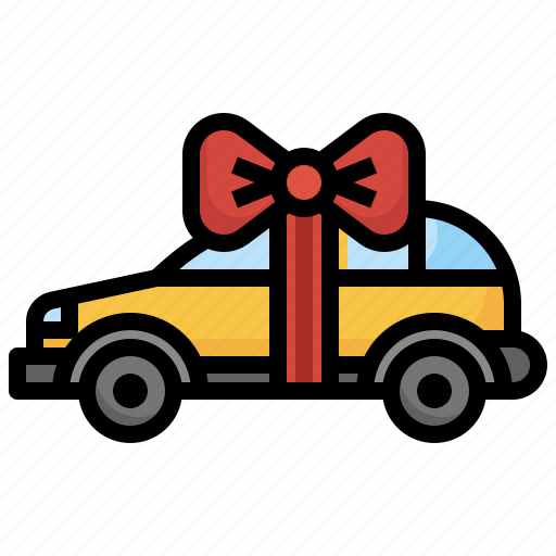 Car, gift, box, shipping, delivery, shopping, car gift icon - Download on Iconfinder