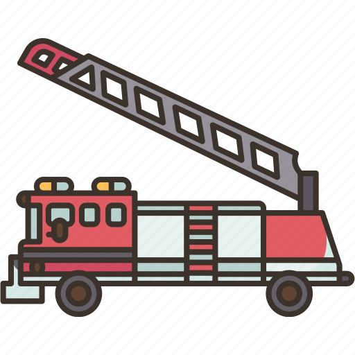 Hook, ladder, truck, firefighter, emergency icon - Download on Iconfinder