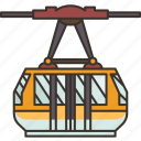 tramway, aerial, cable, tourism, mountain
