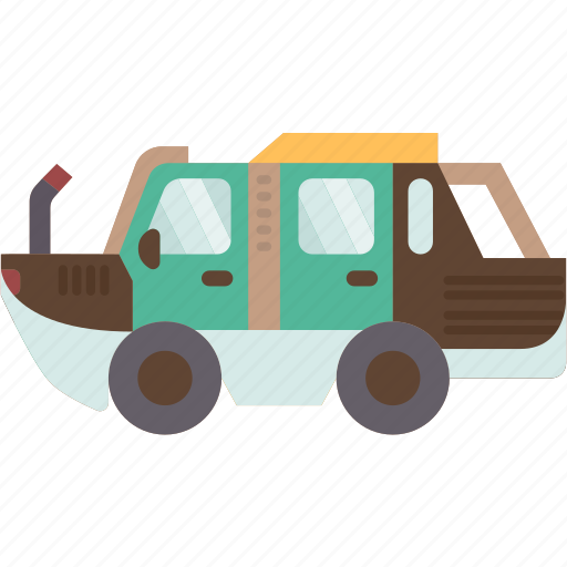 Amphibious, vehicle, boat, adventure, travel icon - Download on Iconfinder
