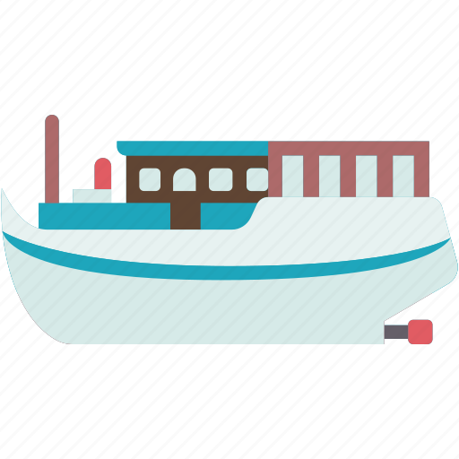 Barge, cargo, ship, industrial, freight icon - Download on Iconfinder