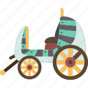 carriage, wagon, chariot, wheel, transport