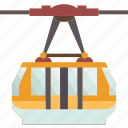 tramway, aerial, cable, tourism, mountain