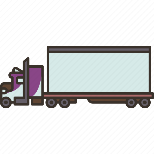 18wheeler, trailer, cargo, freightliner, truck icon - Download on Iconfinder