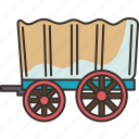 conestoga, wagon, pioneer, countryside, carriage