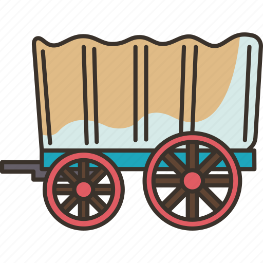 Conestoga, wagon, pioneer, countryside, carriage icon - Download on Iconfinder
