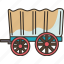 conestoga, wagon, pioneer, countryside, carriage 