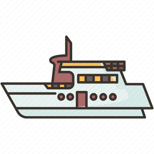 Ferry, cruise, yacht, ocean, transportation icon - Download on Iconfinder