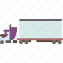 18wheeler, trailer, cargo, freightliner, truck
