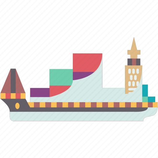 Container, ship, cargo, vessel, exportation icon - Download on Iconfinder