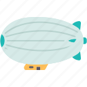 dirigible, balloon, blimp, aircraft, flight